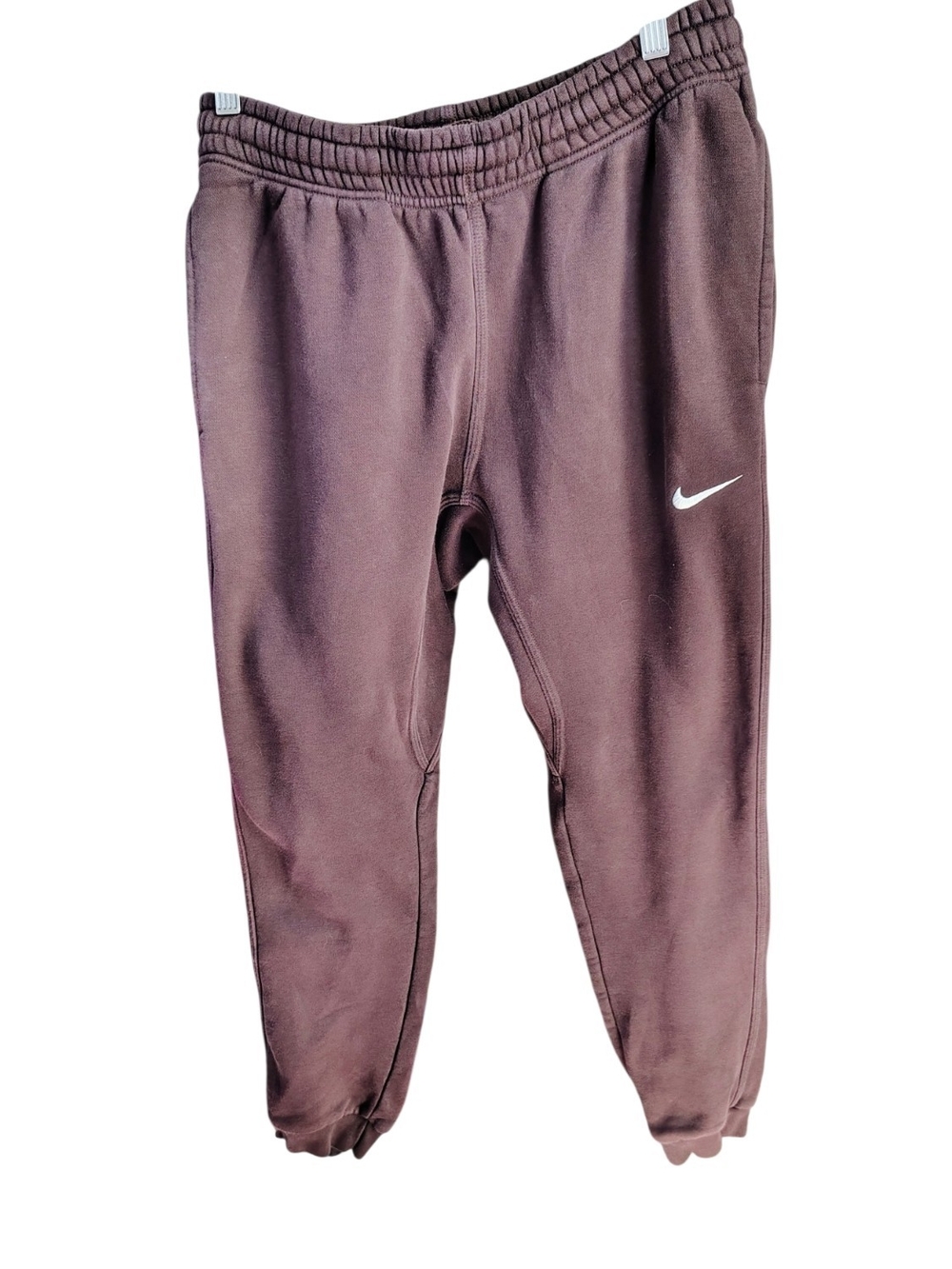 Nike Women's Brown Jogger Pants with White Swoosh Size Medium